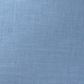 Hobbysew - 100% LINEN 14x14 PLAIN DYED FABRIC 54/56  - OCEAN BLUE
