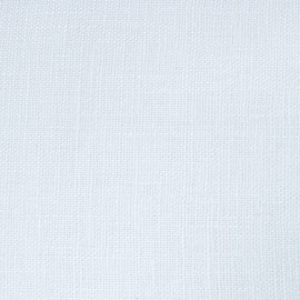 Hobbysew - 100% LINEN 9x9 PLAIN DYED FABRIC 54/56  - WHITE