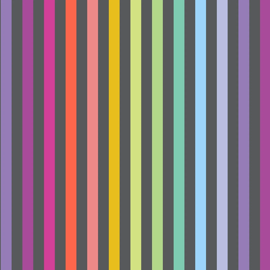 TULA PINK GRAYWORK - DISCO STRIPE - CARBON