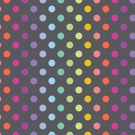 TULA PINK GRAYWORK - DISCO POMS - CARBON