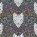 TULA PINK GRAYWORK - WOLF OF PINK STREET - CARBON
