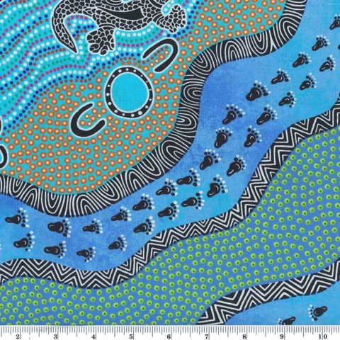 M&S Textiles Australia - Mulaka Hunting Blue