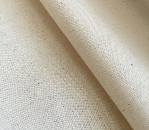 Calico 100% Unbleached Calendered Cotton - 94 inch width (240cm) - sold per metre
