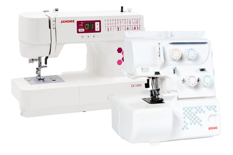 DC1000 Computerised Sewing Model + 8004D Overlocker - Package Deal!