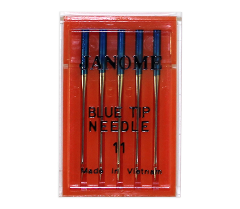 Janome Machine Needles: Blue Tip (5pk) - Size 75/11