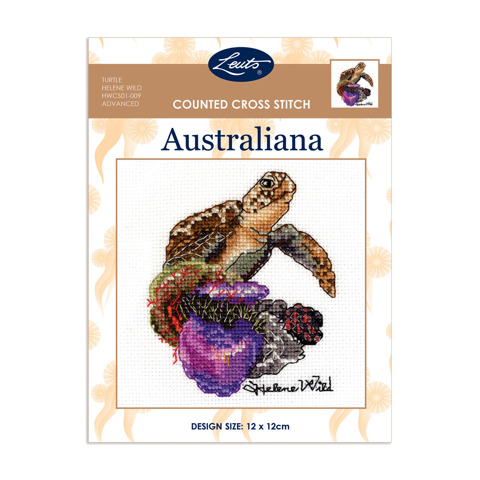 Helene Wild Cross Stitch 12 x 12cm - Turtle
